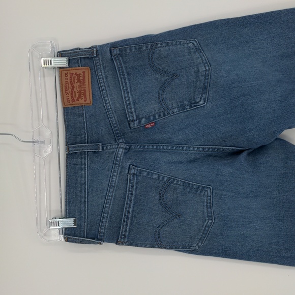 Levi's Women's 26 Wedgie Skinny Jeans Raw Hem Dark Side Seam Button Fly Hi Rise - Picture 12 of 14